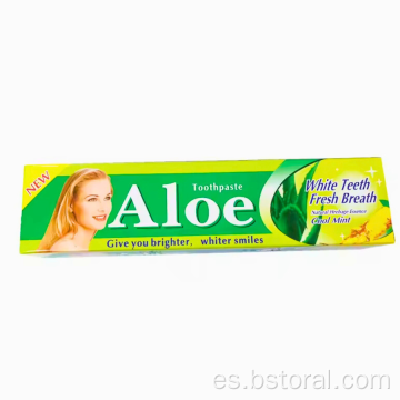 Aloe al calma es la esencia herbal de hierbas pasta de dientes aloe vera